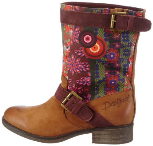 Desigual Boots Sacha-5, Botas Militares Mujer, Multicolor-Mehrfarbig (Azafran 7001), 36