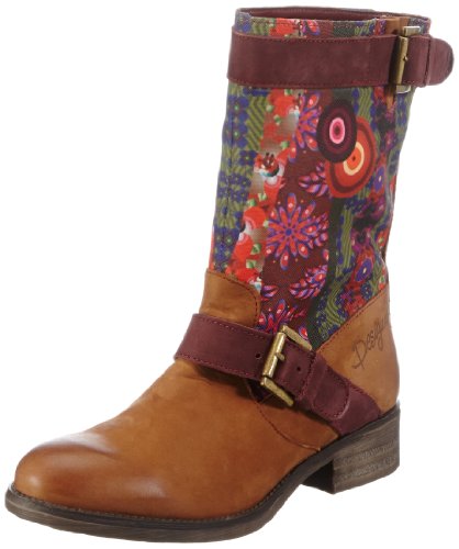 Desigual Boots Sacha-5, Botas Militares Mujer, Multicolor-Mehrfarbig (Azafran 7001), 36