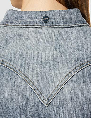 Desigual Chaq_villena Abrigo, Azul (JEANS CLARO 5007), 46 (Talla del fabricante: 44) para Mujer