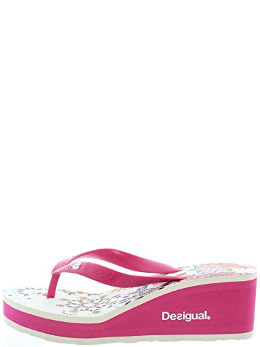 Desigual Lola Galactic, Chanclas Mujer, Rojo (Magico 3062), 41 EU