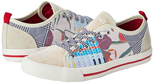 Desigual Shoes Alpha Patch, Zapatillas Mujer, Beige Cream 1011, 41 EU