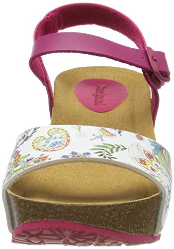 Desigual Shoes (bio7_Galactic), Sandalias de Talón Abierto Mujer, Rojo (Magico 3062), 36 EU