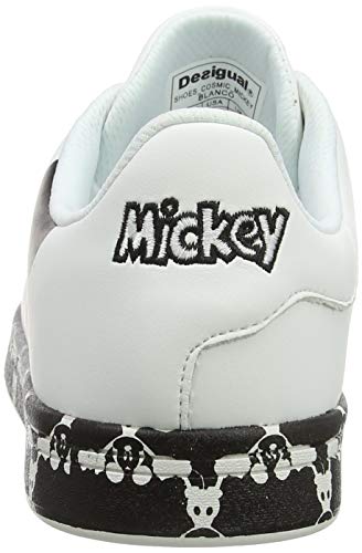 Desigual Shoes (Cosmic_Mickey), Zapatillas Mujer, Blanco (Blanco 1000), 38 EU