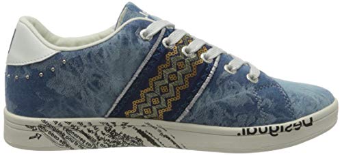 Desigual Shoes_Cosmic, Sneakers Woman. Mujer, Denim Light WA, 41 EU
