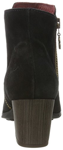 Desigual Shoes_Country Red Flower, Botas Chelsea Mujer, Negro, 41 EU