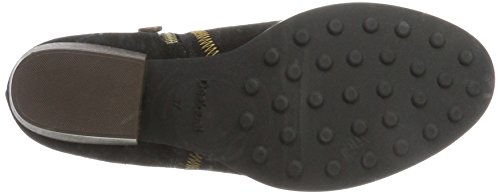 Desigual Shoes_Country Red Flower, Botas Chelsea Mujer, Negro, 41 EU