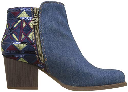 Desigual Shoes_Country_Exotic, Botines Mujer, Azul (Denim Medium Wash 5053), 39 EU