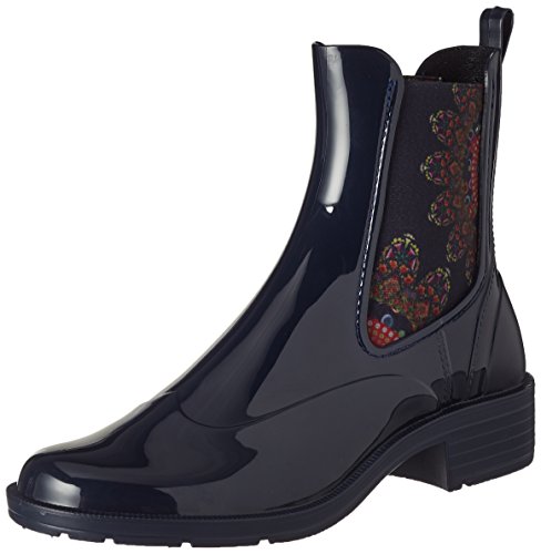Desigual Shoes_Mid Rain Boot Essentials, Botas Chelsea Mujer, Azul (Estado), 38 EU