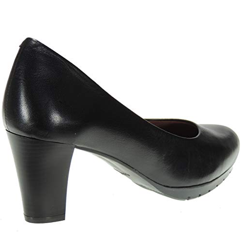 Desiree 2220V Zapato Salón Piel Flexible Piso Goma Antideslizante Planta Total Flex Tacón 6,5Cm Mujer Negro Talla 40