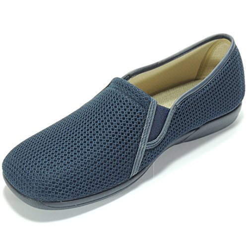 DeValverde 3058 Zapatilla Cerrada Cangrejo Rejilla Nailon Llana Piso Goma Antideslizante Calle Hombre Marino Talla 43