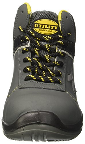 Diadora - D-blitz Hi S3, zapatos de trabajo Unisex adulto, Gris (Grigio Castello), 43 EU