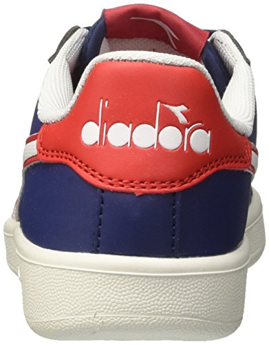 Diadora Game P GS, Zapatillas de Gimnasia Niños, Azul (BLU Estate Rosso Carmine), 35.5 EU