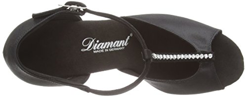 Diamant Diamant Damen Latein Tanzschuhe 025-087-091 - Zapatos de baile - standard & latino para mujer, Negro (schwarz), 42