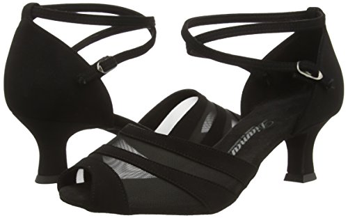 Diamant Diamant Damen Latein Tanzschuhe 102-064-040 - Zapatos de Baile - Standard & Latino para Mujer, Color Negro (Schwarz), Talla 39 1/3