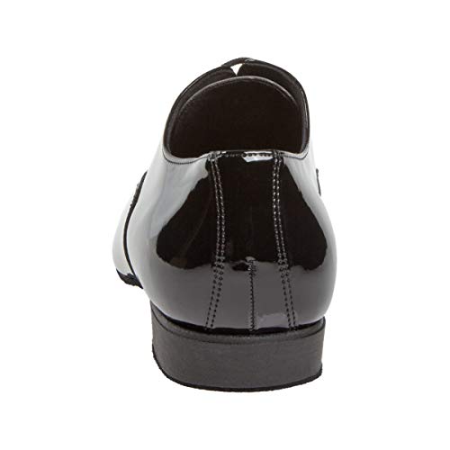 Diamant Hombres Zapatos de Baile 180-075-038 - Charol Negro - 2 cm Standard [UK 11,5]