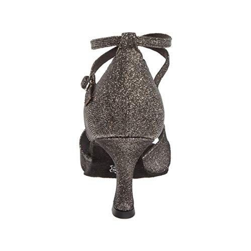 Diamant Mujeres Zapatos de Baile Latino 181-087-510 - Brocado Bronce/Glitter - 6,5 cm Flare [UK 5]