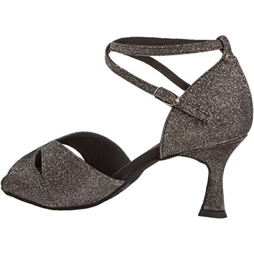 Diamant Mujeres Zapatos de Baile Latino 181-087-510 - Brocado Bronce/Glitter - 6,5 cm Flare [UK 5]