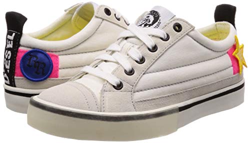 DIESEL D-Velows Low Patch W Zapatillas Moda Mujeres Blanco - 37 - Zapatillas Bajas