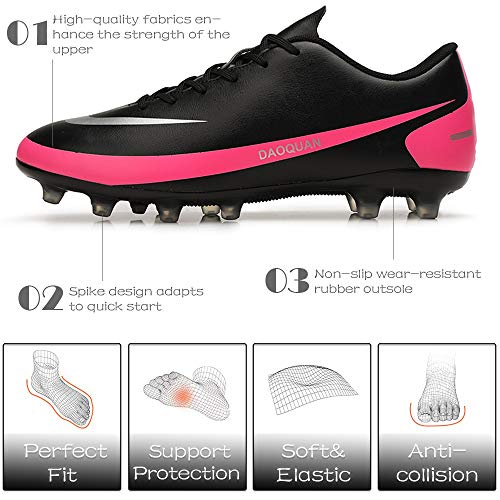 DimaiGlobal Zapatillas de Fútbol Hombre Profesionales Training Botas de Fútbol Spike Aire Libre Atletismo Zapatos de Entrenamiento Zapatos de Deporte