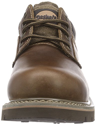 Dockers 23DA005 - Zapatos de cordones de cuero para hombre, color marrón (desert 460), talla 41