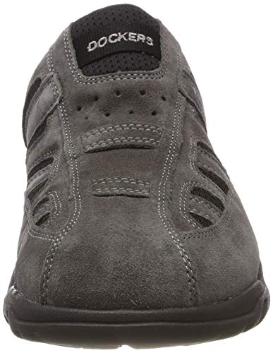 Dockers by Gerli 36li005-200236, Zuecos Hombre, Gris (Asphalt/Blau 236), 42 EU
