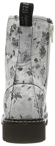 Dockers by Gerli 45pn201, Botas Militar Mujer, Blanco (Weiss/Schwarz 501), 39 EU