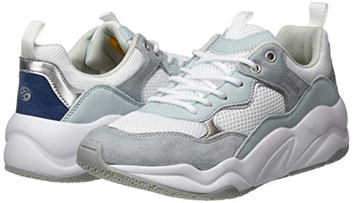 Dockers by Gerli 46nt201-617615, Zapatillas Mujer, Azul (Hellblau/Weiss 615), 39 EU