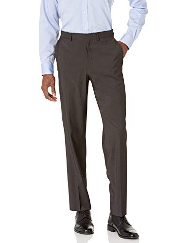 Dockers Stretch 32" Finished Bottom Suit Set de Pantalones de Trajes de Negocios, Pindot Negro, 48 para Hombre