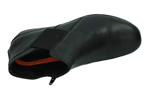 DOCTOR CUTILLAS 60307 Botín Mujer, Cierre elástico y Cremallera (39 EU, Negro)