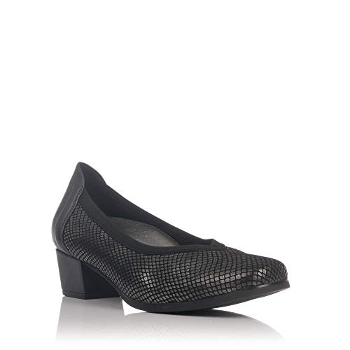 DOCTOR CUTILLAS 81660 Salon Pico Ancho Especial Mujer Plomo 36