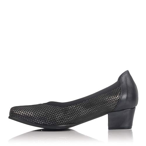 DOCTOR CUTILLAS 81660 Salon Pico Ancho Especial Mujer Plomo 36