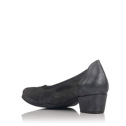 DOCTOR CUTILLAS 81660 Salon Pico Ancho Especial Mujer Plomo 36