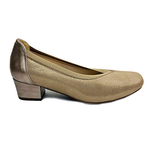 DOCTOR CUTILLAS,81212 Zapato DE Salon Licra Especial Ancho (Beige, Numeric_37)