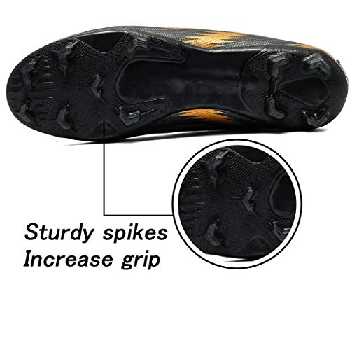 Donbest Botas de Fútbol para Hombre Spike Zapatos de fútbol Profesionales Aire Libre Calzado de Fútbol Atletismo Zapatillas de Fútbol