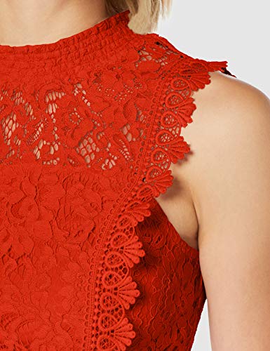 Dorothy Perkins Lace Tallulah Falda, Rojo (Coral 30), 42 (Talla del Fabricante: 14) para Mujer
