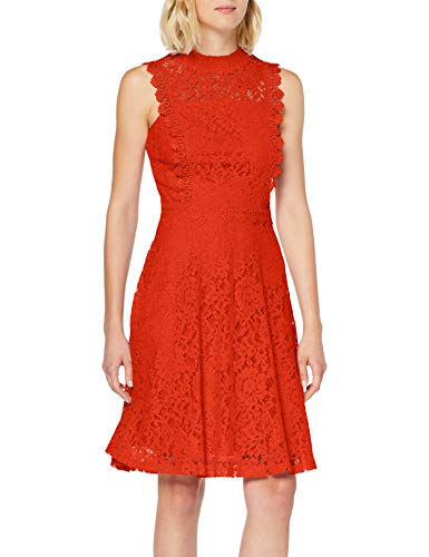 Dorothy Perkins Lace Tallulah Falda, Rojo (Coral 30), 42 (Talla del Fabricante: 14) para Mujer