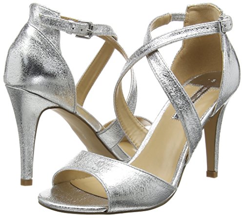 Dorothy PerkinsSasha, Zapatos de Punta Descubierta Mujer, Plata (Silver), 39 EU (6 UK)