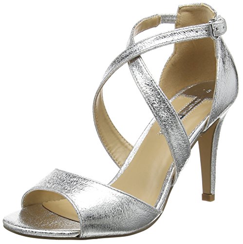 Dorothy PerkinsSasha, Zapatos de Punta Descubierta Mujer, Plata (Silver), 43 EU (9 UK)