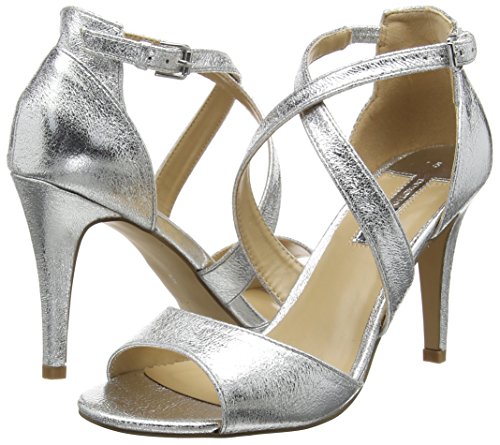 Dorothy PerkinsSasha, Zapatos de Punta Descubierta Mujer, Plata (Silver), 43 EU (9 UK)