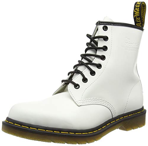 Dr. Martens 1460 - Botas Militares de Mujer, Blanco (White), 40 EU