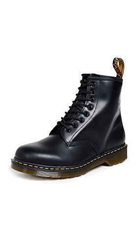Dr. Martens 1460 - Botas Militares de Mujer, Negro (Black Smooth), 37 EU