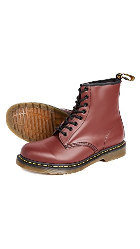 Dr. Martens 1460 - Botas Militares de Mujer, Rojo (Cherry Red Smooth), 41 EU