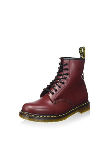 Dr. Martens 1460 Smooth, Botas Militares Hombre, Rojo (Rouge Cerise), 43 EU