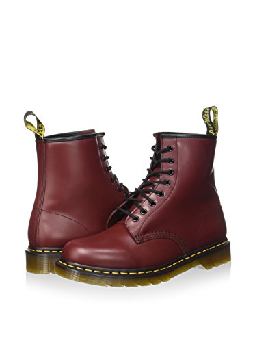 Dr. Martens 1460 Smooth, Botas Militares Hombre, Rojo (Rouge Cerise), 43 EU