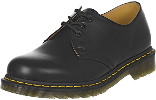 Dr. Martens 1461Z - Zapatos de Cordones de Cuero Unisexo, Negro, 36 EU