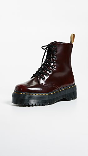 Dr. Martens 2976 botina vegano rojo cereza Cambridge Cepillo rojo burdeos 21802600, Dr. Martens Schuhe Damen:37