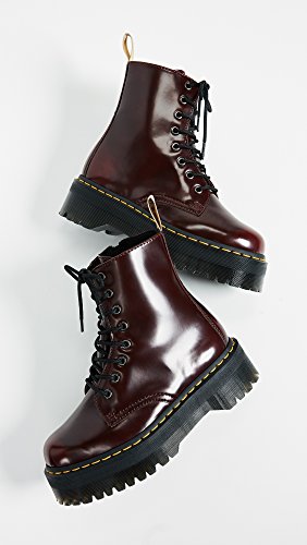 Dr. Martens 2976 botina vegano rojo cereza Cambridge Cepillo rojo burdeos 21802600, Dr. Martens Schuhe Damen:37