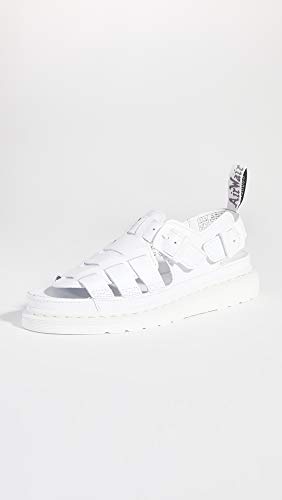 Dr. Martens 8092 Arc Mono Sandalias para hombre, Blanco (Blanco Softy T), 44 EU