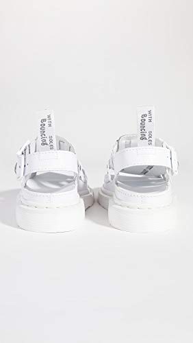 Dr. Martens 8092 Arc Mono Sandalias para hombre, Blanco (Blanco Softy T), 44 EU