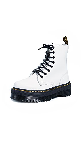 Dr Martens Jadon, Zapatilla de Velcro Mujer, Blanco (White 15265100), 37 EU